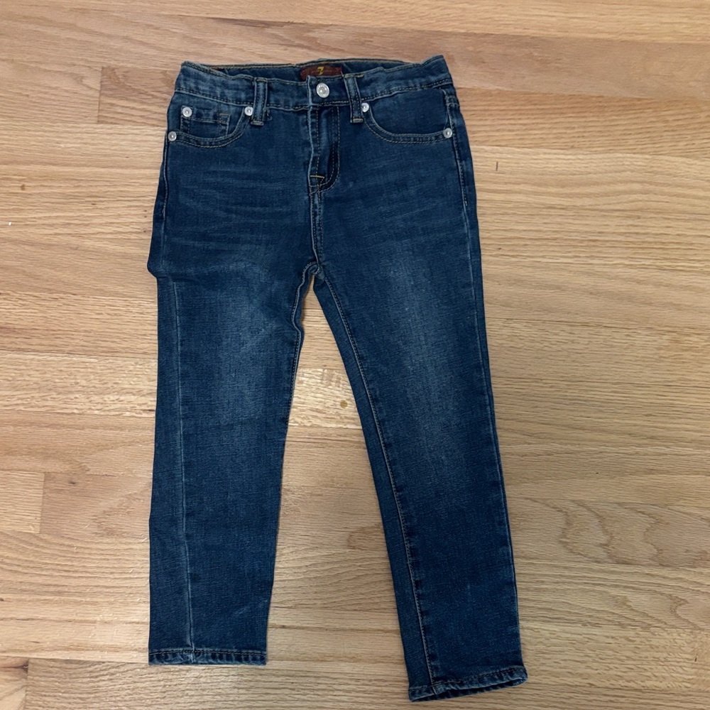 Kids Dark Blue 7 For All Mankind Stretch Denim Jeans